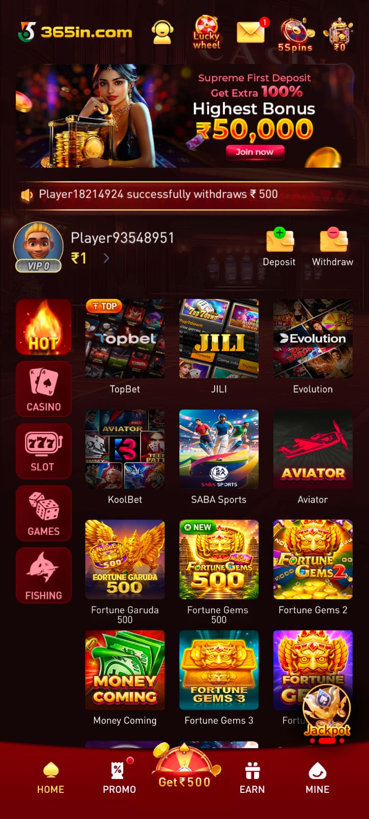 365IN GAME